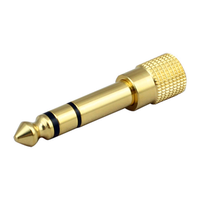 Adaptateur audio prise femelle, 6.35mm à 3.5mm, transfert Audio