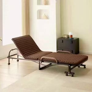 Home School Hotel Use Durable Metal Folding <b>Single</b> <b>Bed</b> Outdoor Portable Aluminum Foldable <b>Adjustable</b> Folding <b>Bed</b> for Adults - Product Image 1