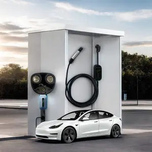 شاحن Tesla EV المحمول الجديد من e-mingze بسعر منخفض 3.5 كيلووات 16 أمبير محطة شحن سريع قابلة للتخصيص للاستخدام المنزلي كسيارة كهربائية