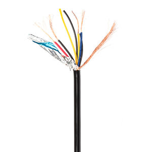 UL2517マルチコア制御ケーブル23 4 5 67コア16 17 18 20 22 24 26 28 30AWGPVC絶縁シールド電線 - Product Image 1