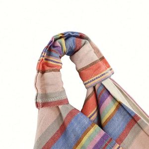 Sac de shopping en coton grande capacité, nouvelle mode estivale, sac à main de plage en toile pour femmes avec logo personnalisé - Product Image 4