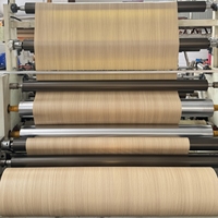 Film décoratif en PVC PP à texture bois gaufrée pour lamination sous vide et habillage de profilés, idéal pour MDF, WPC, PVC et meubles en plâtre