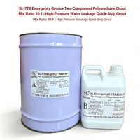 SL-778 Produit d'étanchéité et de scellement par injection de polyuréthane pour la réparation d'infiltrations d'eau dans les tunnels, barrages et mines, et l'étanchéité