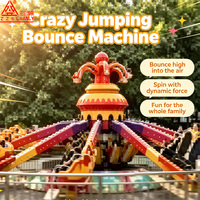 Manèges de fête foraine : Machine à sauts rebondissante, Attractions de saut à la corde, Remorque Crazy Jumping Machine à vendre