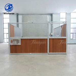 Box de chevaux préfabriqué de 14 pieds de haut, de qualité supérieure, galvanisé à chaud, abri pour chevaux, équipement de grange extérieure pour fermes équestres - Product Image 2