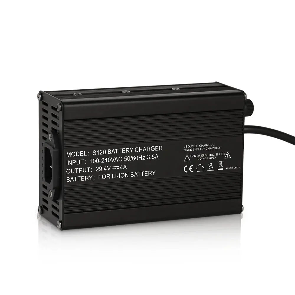 S120 12V 5A 24V 4A chì axit Li-ion Battery Charger cho xe tay ga 12Volt 24V LiFePO4 sạc cho cân bằng điện xe