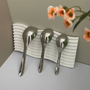 Thickened 316 Stainless Steel <b>Spoon</b> Deep Round Household Soup <b>Spoon</b> Durable For Adult Baby Food Use - Product Image 4
