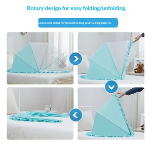 Tenda Pieghevole Rosa per Bambini, Zanzariera Portatile in Poliestere per Cameretta, Esterni, <span class=keywords><strong>Campeggio</strong></span> e Viaggi - Product Image 5