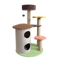 U-PETS arbre à chat Adorable avec griffoir en Sisal avec maison de champignon, approvisionnement Direct d'usine