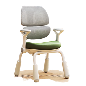 Chaise d'apprentissage multifonctionnelle pour enfants, design ergonomique, en cuir, réglable en hauteur, pour la chambre à coucher - Product Image 4