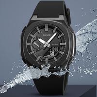 Montre homme Skmei 2091 chronographe date semaine Reloj Hombre numérique sport double heure 50M étanche compte à rebours montre-bracelet
