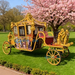 Calèche électrique de mariage à chevaux, couleur personnalisée, luxe classique, calèches royales en fer populaires en promotion - Product Image 2