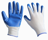 Gants industriels robustes en PVC avec doublure en fil de coton, respirants, légers, revêtement longue durée, anti-coupure, antidérapants, résistants aux produits chimiques et à l'huile
