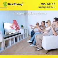 Barre de son longue portée NR7019C 50W pour TV, karaoké, enceinte murale Bluetooth avec télécommande, son surround 3D HIFI