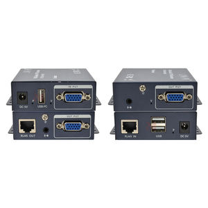 Extensor KVM VGA 1080P 60Hz 300M Transmisor y Receptor de Video KVM <span class=keywords><strong>USB</strong></span> a través de Cable CAT5e/6 Teclado Ratón - Product Image 4