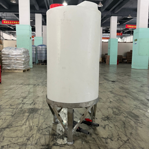 Réservoir PE à fond conique blanc 100L 200L pour cône de dosage de liquide chimique avec prix du plastique du réservoir debout - Product Image 1