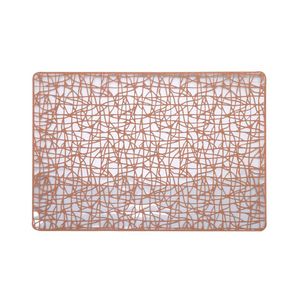 Tapis de table rectangulaire en PVC écologique 30x45cm multicolore haute étanchéité isolé mariage maison hôtel décor tissé cuisine - Product Image 1