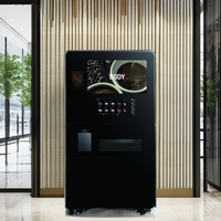 Distributeur automatique de café robot haricot à tasse entièrement automatique avec système de paiement par pièces et code QR pour les fêtes