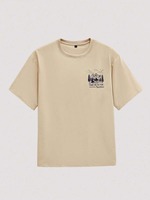 T-shirt à manches courtes pour homme, style décontracté de vacances, imprimé forêt, confortable et respirant, personnalisable, unisexe. F10