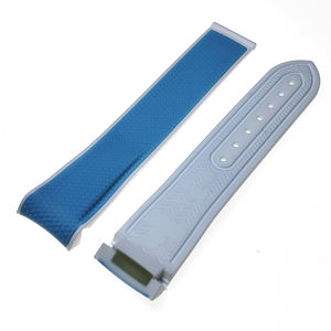 Bracelet de montre en caoutchouc souple <span class=keywords><strong>Mission</strong></span> <span class=keywords><strong>to</strong></span> <span class=keywords><strong>Moon</strong></span> Curve End 20 mm avec fermoir déployant - Product Image 3