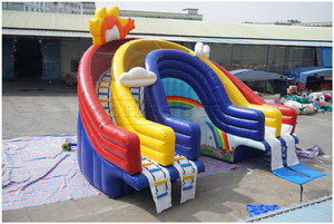 Lilytoys güneş şişme arazi parkı su eğlence parkı Mobil su parkı havuzu için slayt - Product Image 4