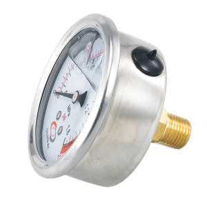 Medidor De Pressão De água glicerina cheio Líquido Enchido Medidor Com 1/4 de polegada Rápida Alta E Baixa Pressão <span class=keywords><strong>Gauge</strong></span> Voltar conexão - Product Image 3