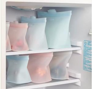 Self-Sealing Silicone Food <b>Bag</b>, Odor Proof, Heat Resistant, Freezer Safe, Food Grade - Product Image 5