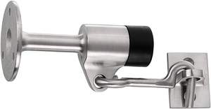 Tope de Puerta de Acero Inoxidable 304 de Alta Resistencia, Montado en la Pared, Silencioso, con Gancho, para Hogar, Oficina, Hotel, Diseño Moderno, Plateado, <span class=keywords><strong>ECREW</strong></span> - Product Image 6