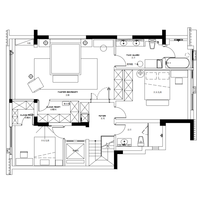 Plans de conception de villas personnalisables, décoration intérieure, dessins 3D+CAD, conception graphique pour maisons modernes à 3 chambres, cuisine, salle de bain
