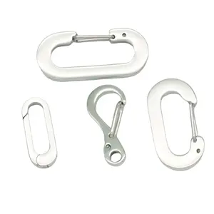 Blues EDC jepit pegas Mini gantungan kunci luar ruangan ransel memanjat Kemah kait SF kit bertahan hidup Carabiner