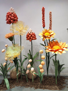 H101 fiori <span class=keywords><strong>di</strong></span> seta <span class=keywords><strong>di</strong></span> <span class=keywords><strong>carta</strong></span> gigante fatti a mano <span class=keywords><strong>di</strong></span> <span class=keywords><strong>papavero</strong></span> <span class=keywords><strong>di</strong></span> mais con striscia a LED utilizzati fiori giganti artificiali per la decorazione <span class=keywords><strong>di</strong></span> eventi nuziali - Product Image 4