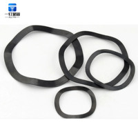 65 Manganese Steel Wave Spring Washers Black Oxide Finish M3-M80 Elastic Fasteners for Bearing Shaft Anti-loose Buffering