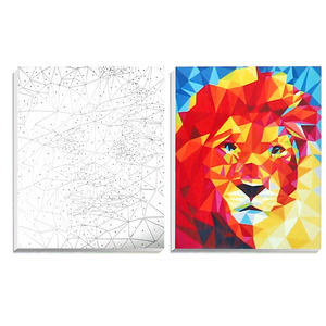 Set da Disegno FOSKA per Artisti, Kit Pittura Fai-da-Te <span class=keywords><strong>con</strong></span> Pennelli, Colori Acrilici e Tela Pre-stampata - Product Image 1