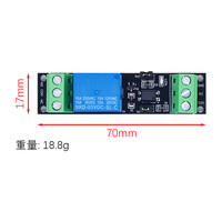 Modul relai DC 3V 1-saluran-pemicu Level tinggi/rendah dengan isolasi Optocoupler, kapasitas beban 10A 250VAC untuk kontrol PLC