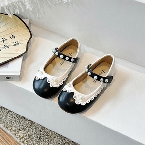 Chaussures de princesse pour filles, style britannique, semelle souple, chaussures plates pour petites filles, printemps été - Product Image 6