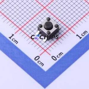 YTS1H0151ABG00 Tactile Switch SMD-4P,4.5x4.5mm Switch Single Pole Single Throw Round Button 1.6N Vertical Mount - Product Image 1