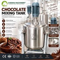 Cuve de mélange industrielle en acier inoxydable pour chocolat et confiserie avec chemise chauffante pour la transformation des bonbons, du cacao et du chocolat