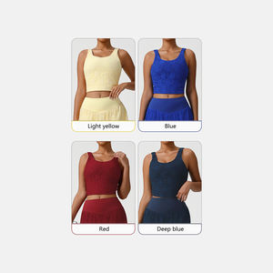 Nuis Mujer Sexy Encaje Sin mangas Deportes Otoño Nuevo Entrenamiento de baile Fitness Camisola Transpirable Característica - Product Image 5