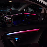 Kit d'éclairage d'ambiance pour voiture Volkswagen CC 2013-2018, bande LED 64 couleurs, kit d'amélioration de l'atmosphère intérieure dynamique/galaxie