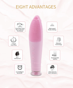 2024 ขายร้อนVibratingนวดมินิเครื่องซักผ้าไฟฟ้าทําความสะอาดผิวหน้าซิลิโคนแปรงขัดผิว USBแบบพกพา - Product Image 6