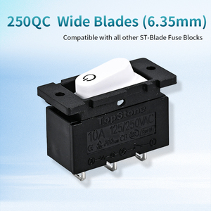 Topstone AC 125V 250V 按钮式开关断路器热过载保护手动复位微型断路器家庭自动化 - Product Image 4