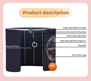 Photomaton rotatif automatique 3D 360 à la tête Location commerciale machine <span class=keywords><strong>purikura</strong></span> photomaton 360 Selfie Overhead Top Spinner - Product Image 2