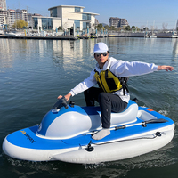 Bateau Moteur Électrique Flottant Gonflable de 700W pour Jets Ski et Sports Nautiques