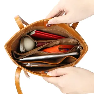 กระเป๋าสะพายไหล่ AndoBag รุ่น Simple, กระเป๋าหนังแท้เอนกประสงค์ทรงถัง, กระเป๋าถือสำหรับผู้หญิงสำหรับเดินทาง รุ่น 1694 - Product Image 6