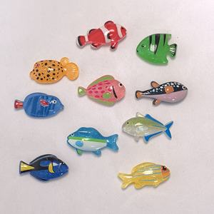 100pcs 바다 열대 물고기 플랫백 수지 카보 숑 스크랩북 공예 헤어 리본 액세서리 DIY 네일 아트 전화 케이스 장식 - Product Image 2