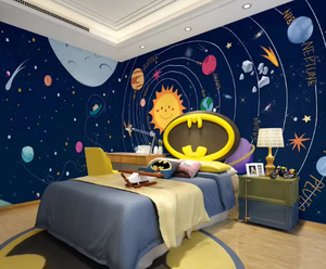 Papel Tapiz Personalizado Impreso en 3D para Decoración del Hogar, Papel Tapiz de Dibujos Animados de Superhéroes Americanos para Decoración de Paredes de Habitaciones Infantiles - Product Image 4