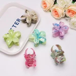 New Japanese And Korean Flowers Imitation Acetic Acid Material Hairpin Fairy Small Creative Design Small Fresh Hair Accessories