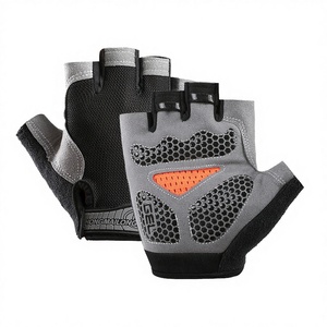 Unisex Half Finger Polyester Breathable Hand Protection Gym <b>Gloves</b> for <b>Weight</b> Lifting Fitness Exercise Sports & Cycling - Product Image 3