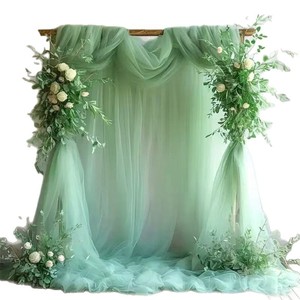 Mesh Table Runner Curtain American Net Lawn Wedding Arch Decoration Tulle Birthday Party <strong>Background</strong> Chiffon Fabric None - Product Image 5