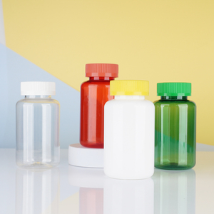 Nhà máy trực tiếp <span class=keywords><strong>200cc</strong></span> nhựa trong suốt vitamin Pet nhựa <span class=keywords><strong>Pill</strong></span> Tablet chai - Product Image 3